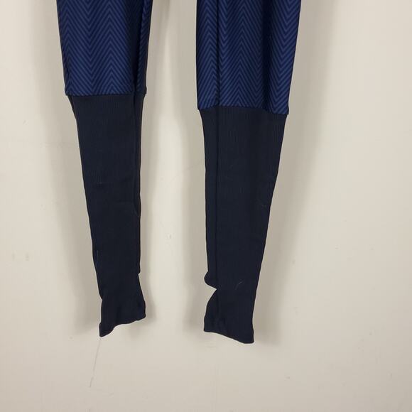 Koral Blue Chevron Vertex Stirrup Legging Women's Size XS - Picture 3 of 10